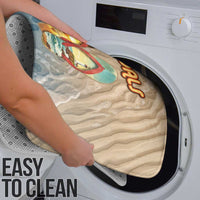 Kiwi Jandal Beach Life Bathroom Set New Zealand Flip Flops Ocean Wave Surf Style