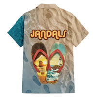 Kiwi Jandal Beach Life Family Matching Puletasi and Hawaiian Shirt New Zealand Flip Flops Ocean Wave Surf Style TS04 - Polynesian Pride
