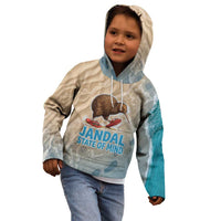 Kiwi Jandal Beach Life Kid Hoodie New Zealand Flip Flops Ocean Wave Surf Style