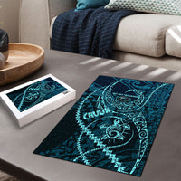 Chuuk Deep Into Truk Lagoon Puzzle Polynesian Tribal Pattern Wreck Diving Teal Ship Art