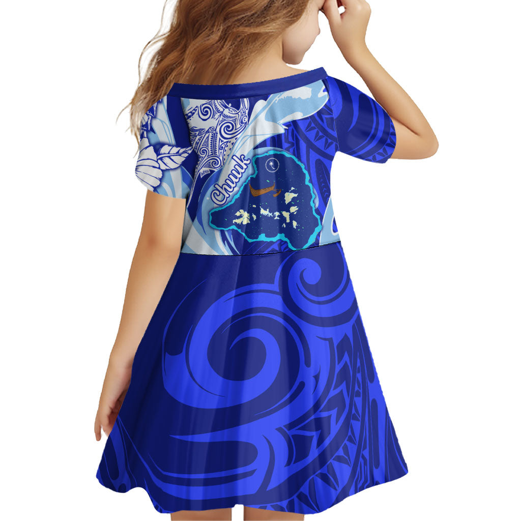 Chuuk Micronesian Roots Family Matching Summer Maxi Dress and Hawaiian Shirt Polynesian Tribal Pattern Hibiscus Flower And Stingray Art