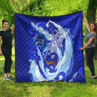 Chuuk Micronesian Roots Quilt Polynesian Tribal Pattern Hibiscus Flower And Stingray Art