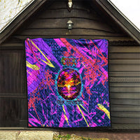 Chuuk Tropical Sunset Coordinates Quilt Neon Graffiti Polynesian Tribal