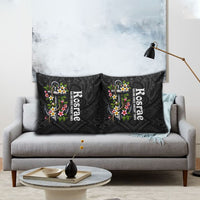 Kosrae Nautical Heritage Pillow Cover Polynesian Tribal Anchor With Plumeria Tropical Art
