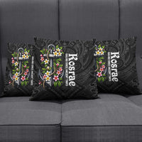 Kosrae Nautical Heritage Pillow Cover Polynesian Tribal Anchor With Plumeria Tropical Art