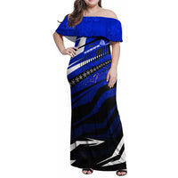 Kosrae Deep Sea Scuba Diving Family Matching Off Shoulder Maxi Dress and Hawaiian Shirt Blue Hole Beneath The Surface Coral Reef Graphic Art