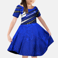 Kosrae Deep Sea Scuba Diving Family Matching Off Shoulder Short Dress and Hawaiian Shirt Blue Hole Beneath The Surface Coral Reef Graphic Art
