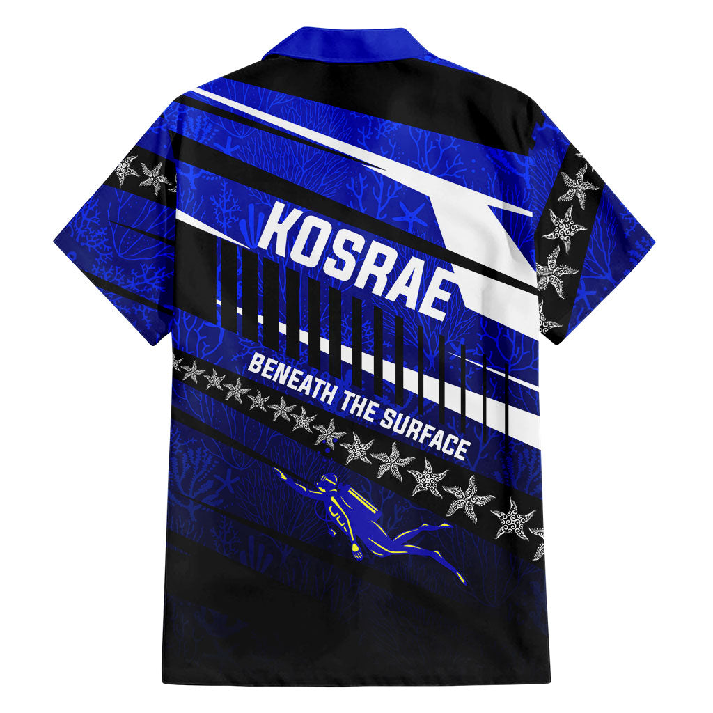 Kosrae Deep Sea Scuba Diving Family Matching Tank Maxi Dress and Hawaiian Shirt Blue Hole Beneath The Surface Coral Reef Graphic Art