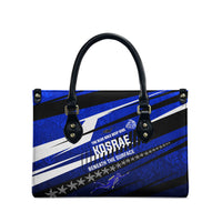 Kosrae Deep Sea Scuba Diving Leather Bag Blue Hole Beneath The Surface Coral Reef Graphic Art TS04 - Polynesian Pride