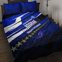 Kosrae Deep Sea Scuba Diving Quilt Bed Set Blue Hole Beneath The Surface Coral Reef Graphic Art