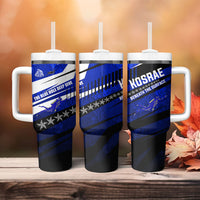 Kosrae Deep Sea Scuba Diving Tumbler With Handle Blue Hole Beneath The Surface Coral Reef Graphic Art