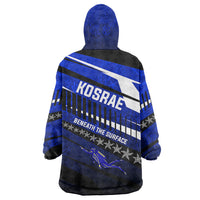 Kosrae Deep Sea Scuba Diving Wearable Blanket Hoodie Blue Hole Beneath The Surface Coral Reef Graphic Art