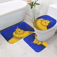 Kosrae Fafa Culinary Heritage Bathroom Set Kosraean Gold Taro Tradition Illustration With Coconut Leaves