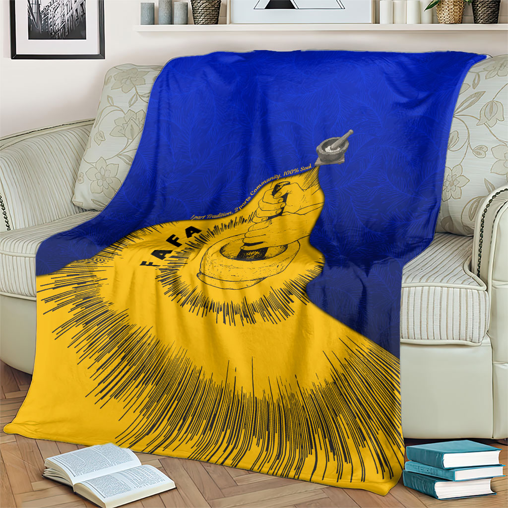 Kosrae Fafa Culinary Heritage Blanket Kosraean Gold Taro Tradition Illustration With Coconut Leaves