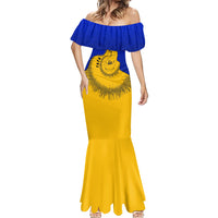 Kosrae Fafa Culinary Heritage Mermaid Dress Kosraean Gold Taro Tradition Illustration With Coconut Leaves
