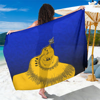 Kosrae Fafa Culinary Heritage Sarong Kosraean Gold Taro Tradition Illustration With Coconut Leaves