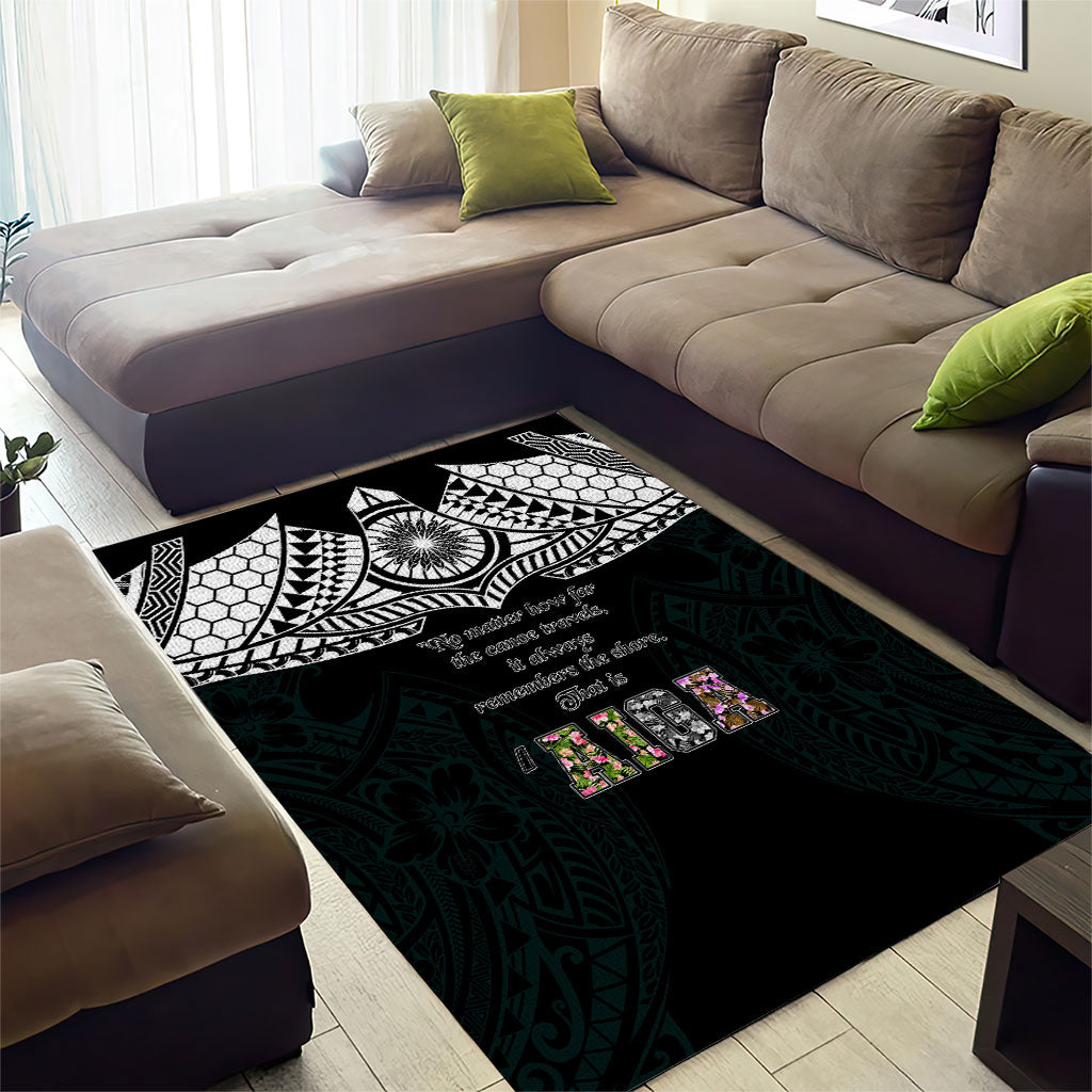 AIGA Always In Gods Arms Samoa Area Rug Polynesian Tribal Tattoo Art Family Heritage Faith TS04 - Polynesian Pride