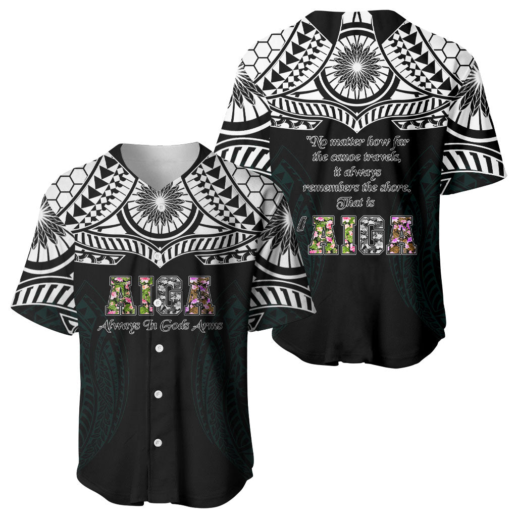 AIGA Always In Gods Arms Samoa Baseball Jersey Polynesian Tribal Tattoo Art Family Heritage Faith TS04 - Polynesian Pride