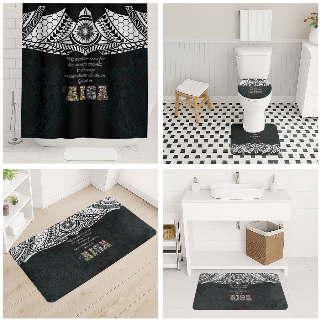 AIGA Always In Gods Arms Samoa Bathroom Set Polynesian Tribal Tattoo Art Family Heritage Faith TS04 - Polynesian Pride