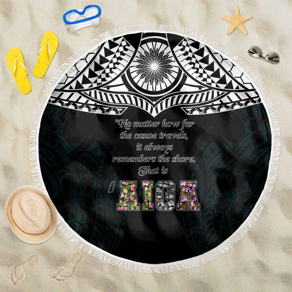 AIGA Always In Gods Arms Samoa Beach Blanket Polynesian Tribal Tattoo Art Family Heritage Faith