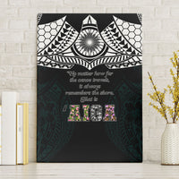 AIGA Always In Gods Arms Samoa Canvas Wall Art Polynesian Tribal Tattoo Art Family Heritage Faith TS04 Without Frame Black White - Polynesian Pride