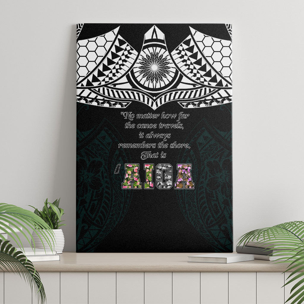 AIGA Always In Gods Arms Samoa Canvas Wall Art Polynesian Tribal Tattoo Art Family Heritage Faith TS04 - Polynesian Pride