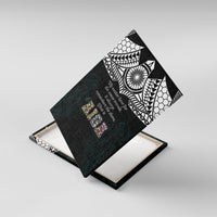 AIGA Always In Gods Arms Samoa Canvas Wall Art Polynesian Tribal Tattoo Art Family Heritage Faith TS04 With Frame Black White - Polynesian Pride