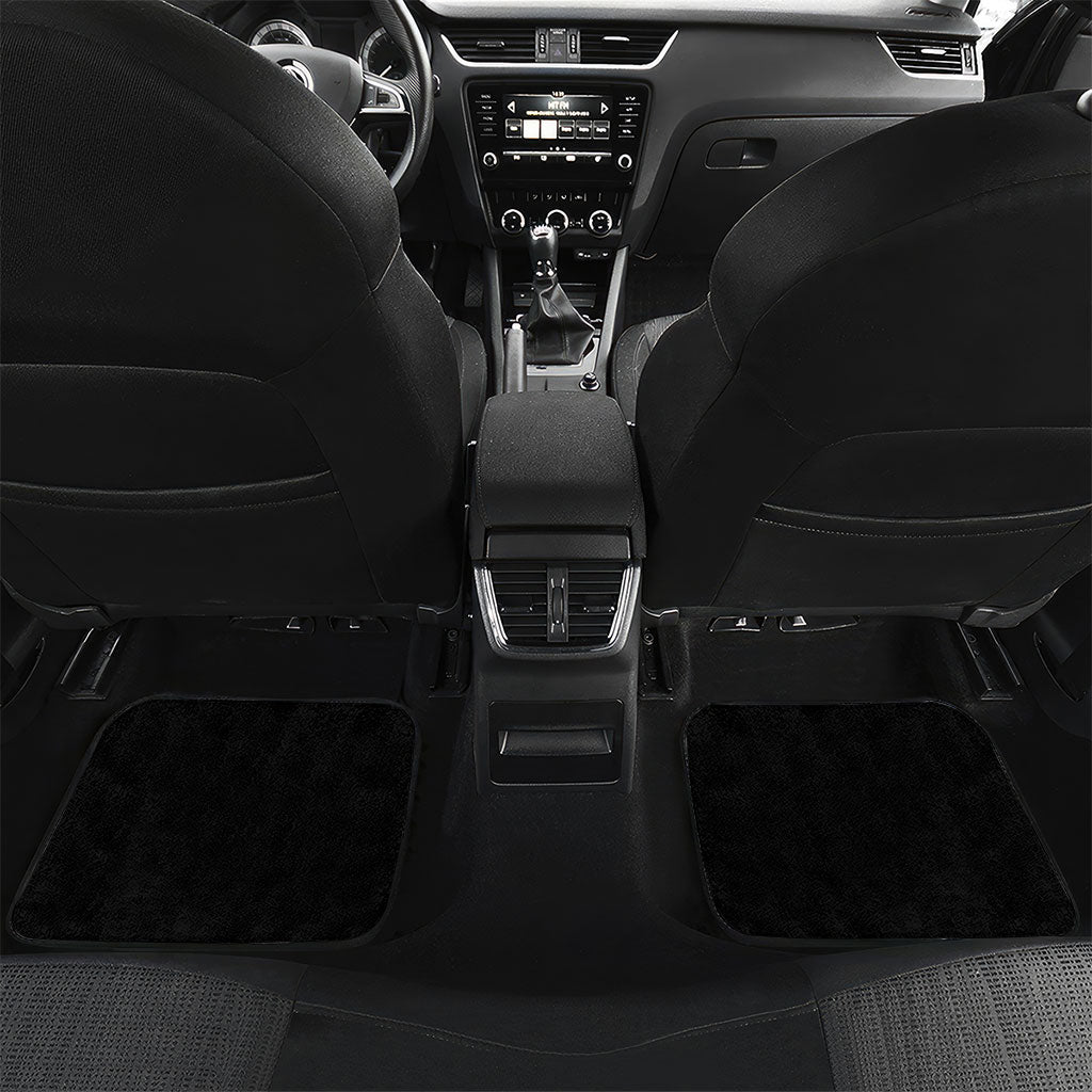 AIGA Always In Gods Arms Samoa Car Mats Polynesian Tribal Tattoo Art Family Heritage Faith TS04 Set 2pcs - Back Black White - Polynesian Pride