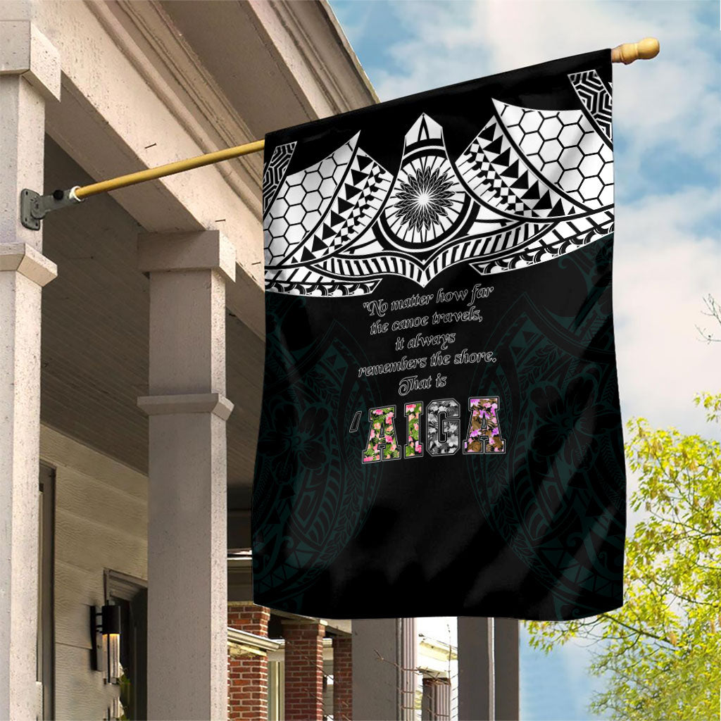 AIGA Always In Gods Arms Samoa Garden Flag Polynesian Tribal Tattoo Art Family Heritage Faith