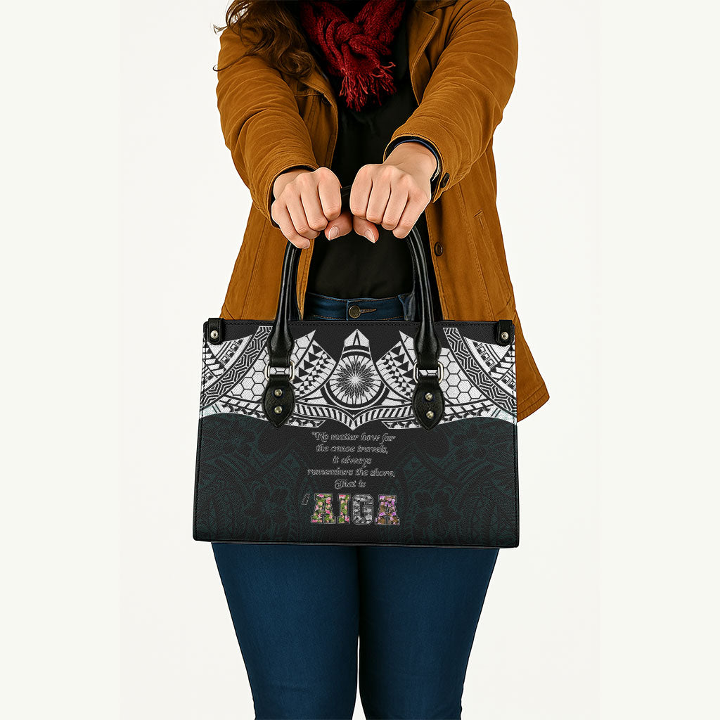 AIGA Always In Gods Arms Samoa Leather Bag Polynesian Tribal Tattoo Art Family Heritage Faith TS04 - Polynesian Pride