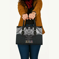 AIGA Always In Gods Arms Samoa Leather Bag Polynesian Tribal Tattoo Art Family Heritage Faith TS04 - Polynesian Pride