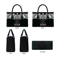 AIGA Always In Gods Arms Samoa Leather Bag Polynesian Tribal Tattoo Art Family Heritage Faith TS04 - Polynesian Pride