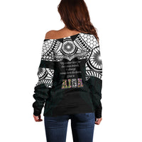 AIGA Always In Gods Arms Samoa Off Shoulder Sweater Polynesian Tribal Tattoo Art Family Heritage Faith TS04 - Polynesian Pride