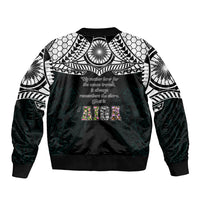 AIGA Always In Gods Arms Samoa Sleeve Zip Bomber Jacket Polynesian Tribal Tattoo Art Family Heritage Faith TS04 - Polynesian Pride