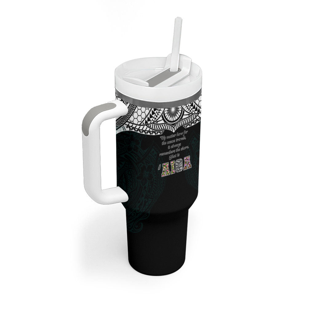 AIGA Always In Gods Arms Samoa Tumbler With Handle Polynesian Tribal Tattoo Art Family Heritage Faith TS04 - Polynesian Pride