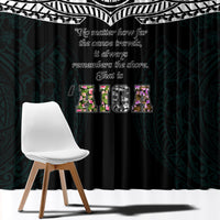 AIGA Always In Gods Arms Samoa Window Curtain Polynesian Tribal Tattoo Art Family Heritage Faith TS04 - Polynesian Pride