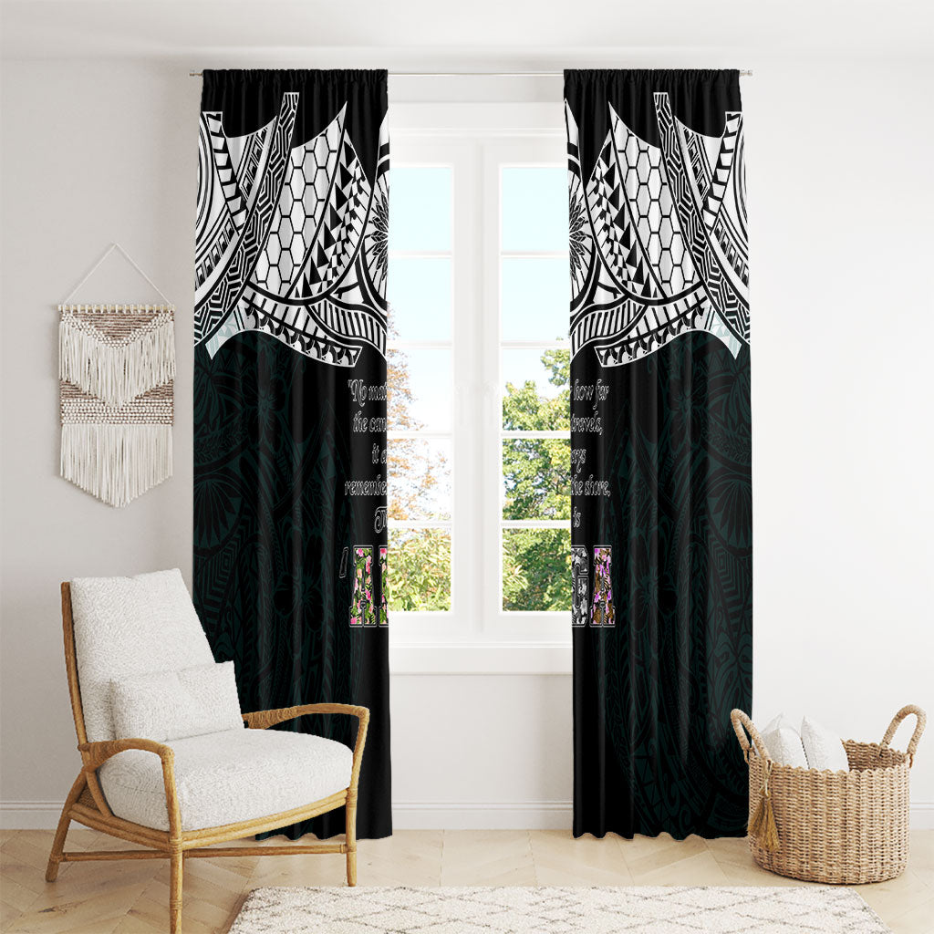 AIGA Always In Gods Arms Samoa Window Curtain Polynesian Tribal Tattoo Art Family Heritage Faith TS04 - Polynesian Pride