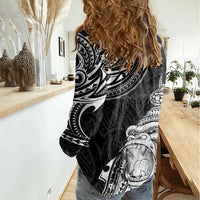 Hawaii Polynesian Women Casual Shirt Gorila Tatoo Polynesian Style TS04 - Polynesian Pride