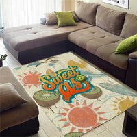 NZ Slang Sweet As Kiwi Shaka Sign Area Rug New Zealand Surfboards Sun and Tropical Beach Retro TS04 - Polynesian Pride