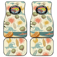 NZ Slang Sweet As Kiwi Shaka Sign Car Mats New Zealand Surfboards Sun and Tropical Beach Retro TS04 - Polynesian Pride