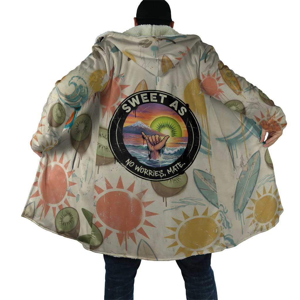 NZ Slang Sweet As Kiwi Shaka Sign Cloak New Zealand Surfboards Sun and Tropical Beach Retro TS04 - Polynesian Pride