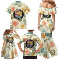 NZ Slang Sweet As Kiwi Shaka Sign Family Matching Mermaid Dress and Hawaiian Shirt New Zealand Surfboards Sun and Tropical Beach Retro TS04 - Polynesian Pride