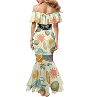NZ Slang Sweet As Kiwi Shaka Sign Family Matching Mermaid Dress and Hawaiian Shirt New Zealand Surfboards Sun and Tropical Beach Retro TS04 - Polynesian Pride