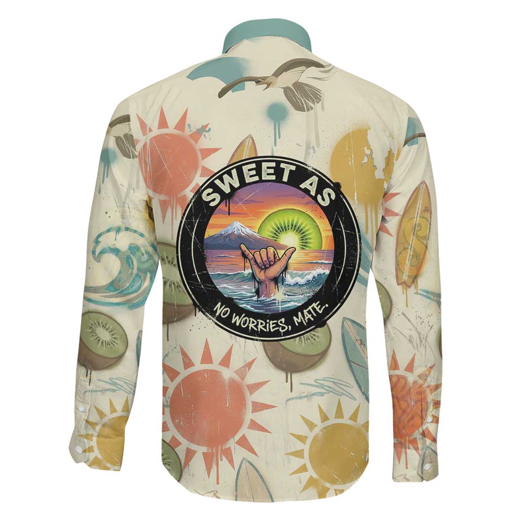 NZ Slang Sweet As Kiwi Shaka Sign Family Matching Summer Maxi Dress and Hawaiian Shirt New Zealand Surfboards Sun and Tropical Beach Retro TS04 - Polynesian Pride