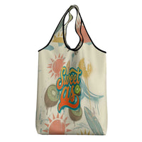 NZ Slang Sweet As Kiwi Shaka Sign Grocery Bag New Zealand Surfboards Sun and Tropical Beach Retro TS04 - Polynesian Pride