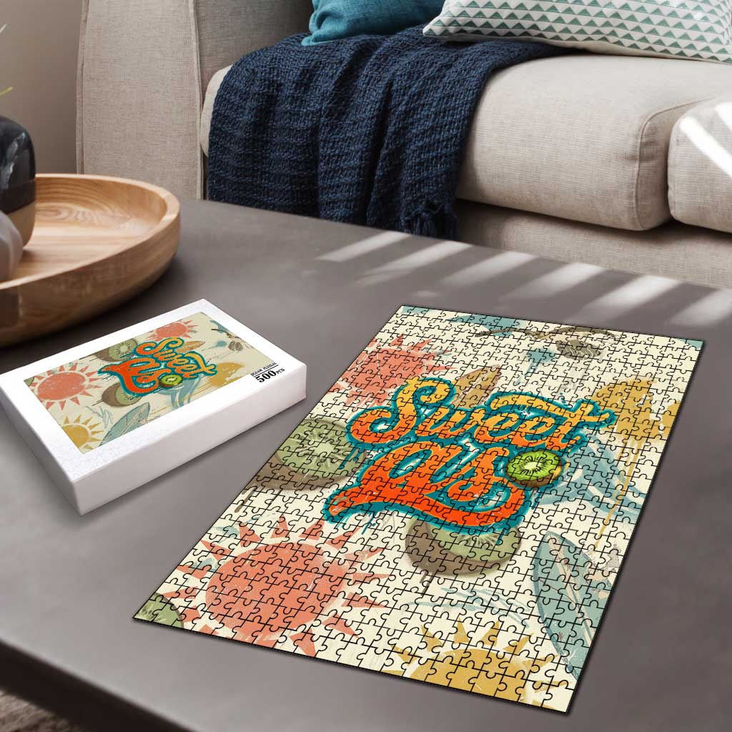 NZ Slang Sweet As Kiwi Shaka Sign Puzzle New Zealand Surfboards Sun and Tropical Beach Retro TS04 - Polynesian Pride