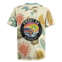 NZ Slang Sweet As Kiwi Shaka Sign Rugby Jersey New Zealand Surfboards Sun and Tropical Beach Retro TS04 - Polynesian Pride