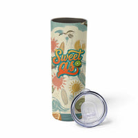 NZ Slang Sweet As Kiwi Shaka Sign Skinny Tumbler New Zealand Surfboards Sun and Tropical Beach Retro TS04 - Polynesian Pride