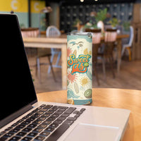 NZ Slang Sweet As Kiwi Shaka Sign Skinny Tumbler New Zealand Surfboards Sun and Tropical Beach Retro TS04 - Polynesian Pride