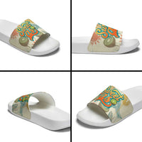 NZ Slang Sweet As Kiwi Shaka Sign Slide Sandals New Zealand Surfboards Sun and Tropical Beach Retro TS04 - Polynesian Pride
